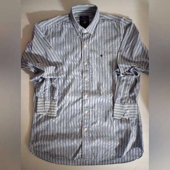 Brooksfield Blue Stripe Shirt - Picture 1 of 7